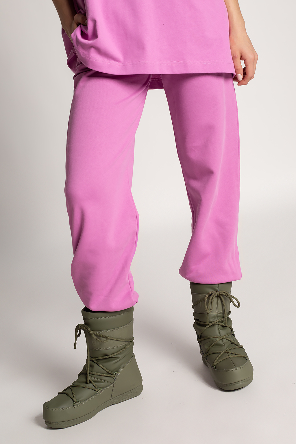 Marc Jacobs Sweathose deals pink Schriftzug gedruckt Casual-Look